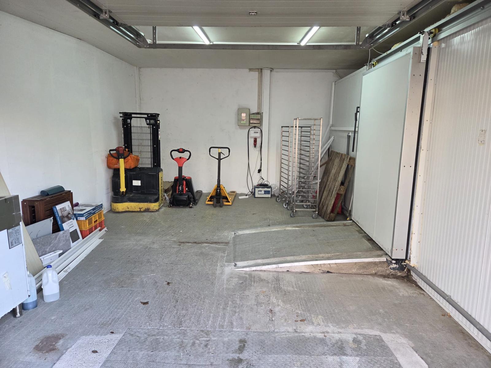 Non-frozen area in front of inside door